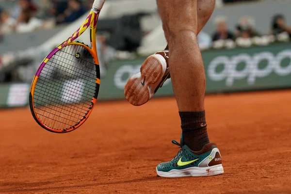 Paris Franța Iunie 2022 Campionul Grand Slam Rafael Nadal Spaniei — Fotografie, imagine de stoc