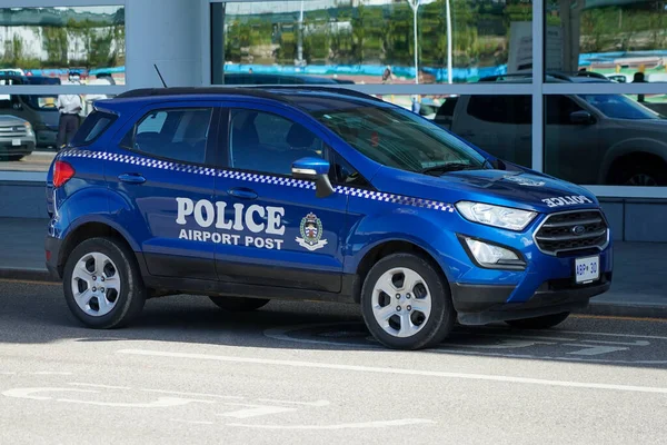 Osbourn Antigua Barbuda Dezembro 2021 Posto Aeroporto Polícia Aeroporto Internacional — Fotografia de Stock