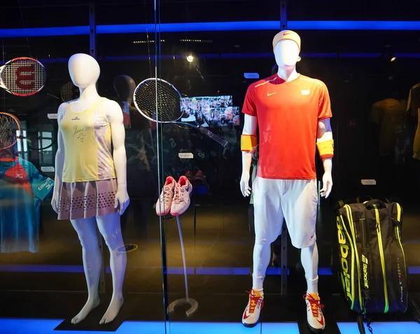 Isla Mujeres Mexico April 2022 Rafael Nadal Tennis Uniform Display —  Fotos de Stock