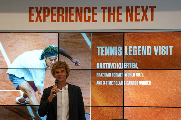 Parigi Francia Giugno 2022 Campione Del Grande Slam Gustavo Kuerten — Foto Stock