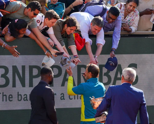 Paris Ranska Kesäkuu 2022 Grand Slam Mestari Rafael Nadal Espanjan — kuvapankkivalokuva