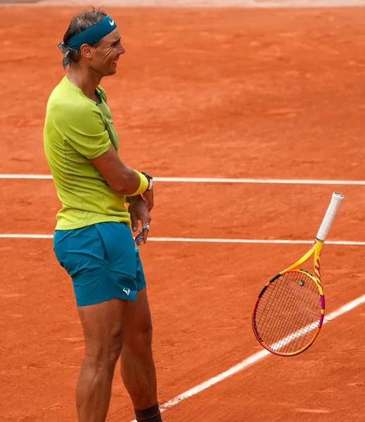 Paris France June 2022 2022 Roland Garros Champion Rafael Nadal — 스톡 사진