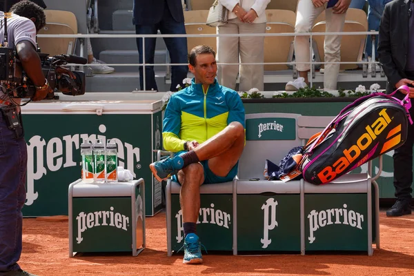 Paris France June 2022 2022 Roland Garros Champion Rafael Nadal — Stockfoto