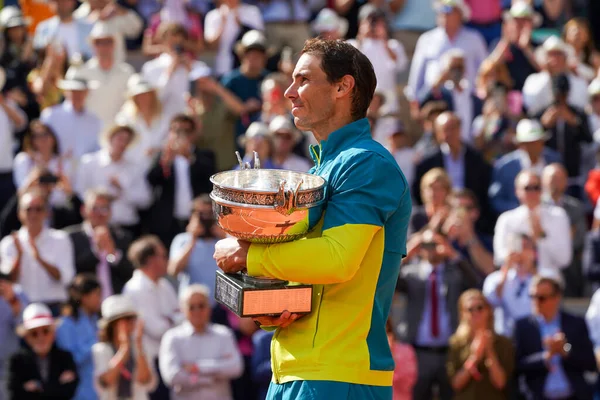 Paris France June 2022 2022 Roland Garros Champion Rafael Nadal — Stockfoto