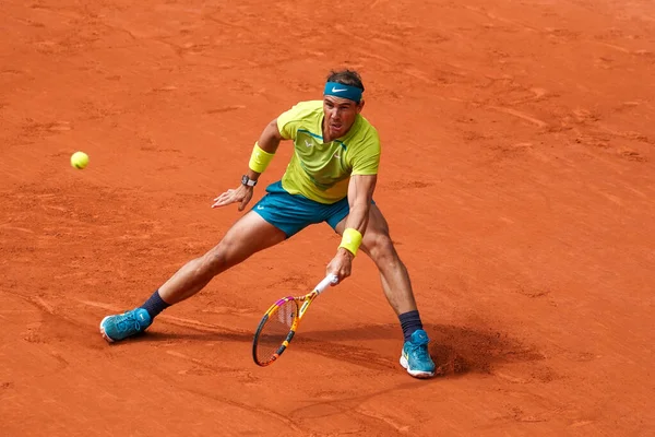 Paříž Francie Června 2022 Španělský Šampion Grand Slam Rafael Nadal — Stock fotografie