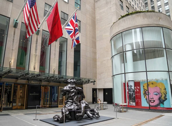 New York City May 2022 Christie Main Headquarters Rockefeller Plaza — Stock fotografie