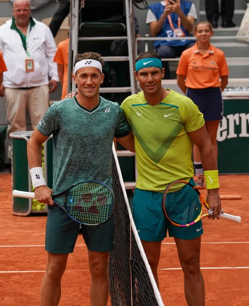 Paris France Haziran 2022 Spanya Grand Slam Şampiyonu Rafael Nadal — Stok fotoğraf