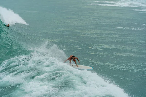 Juno Beach Florida Janeiro 2022 Surfistas Juno Beach Pier Sul — Fotografia de Stock