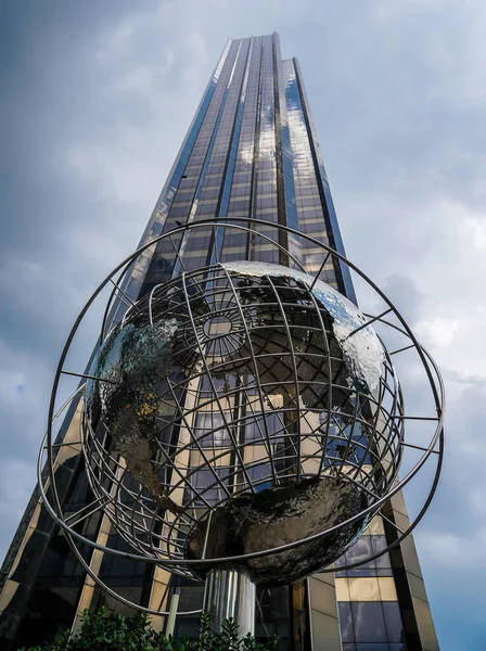 New York July 2022 Globe Front Trump International Hotel Tower — Stockfoto