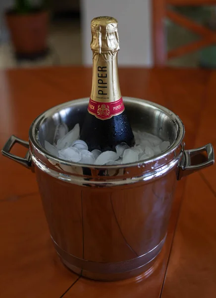 New York Juli 2022 Eine Flasche Piper Heidsieck Champagner Eimer — Stockfoto