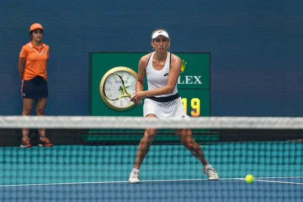 Miami Gardens Florida April 2022 Professional Tennis Player Elise Mertens — Stok fotoğraf