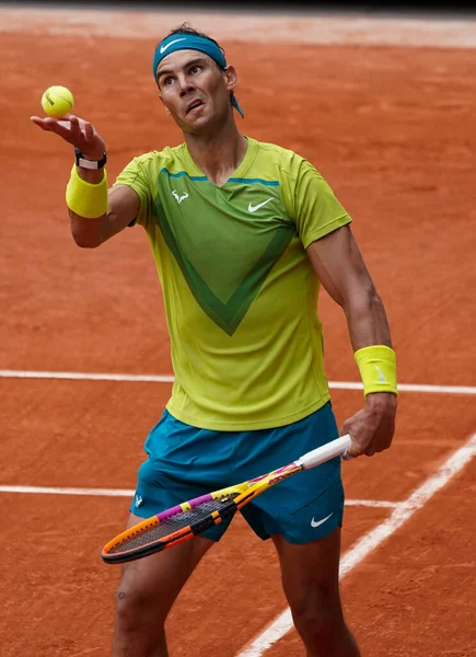 París Francia Junio 2022 Campeón Grand Slam Rafael Nadal España —  Fotos de Stock