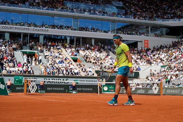 Parigi Francia Giugno 2022 Campione Del Grande Slam Rafael Nadal — Foto Stock