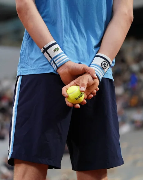 Paris France May 2022 Ball Boy Holds Wilson Roland Garros —  Fotos de Stock