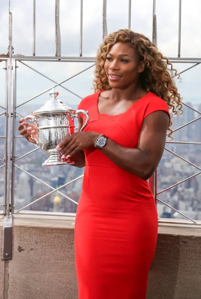 New York City September 2014 Open 2014 Champion Serena Williams — Zdjęcie stockowe