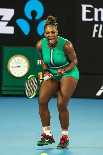 Melbourne Australia Stycznia 2019 Czas Wielkiego Szlema Mistrz Serena Williams — Zdjęcie stockowe