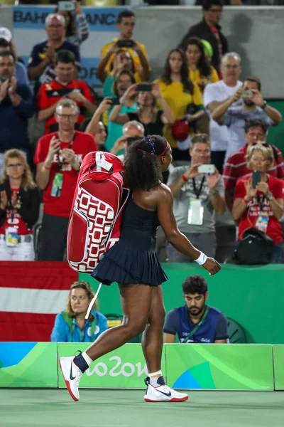 Rio Janeiro Brazil August 2016 Olympic Champion Serena Williams United — Foto de Stock