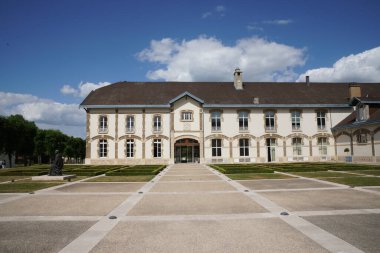 REIMS, FRANCE - MAY 28, 2022: Ruinart Champagne house in Reims, France. Ruinart is the oldest established Champagne house, exclusively producing champagne since 1729