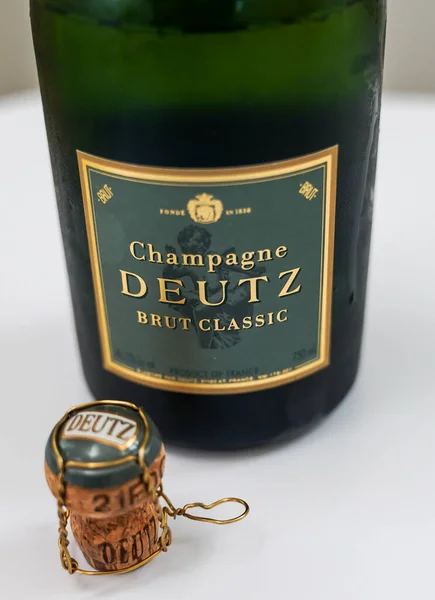 New York August 2022 Deutz Champagne Brut Classic Deutz Champagne — Stok fotoğraf