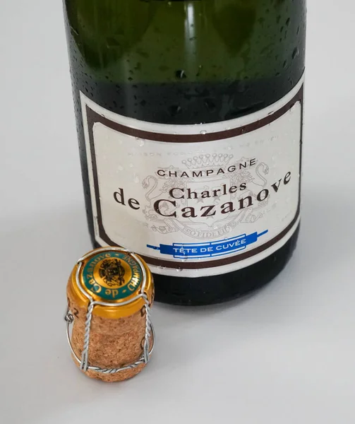 New York August 2022 Champagne Charles Cazanove Tete Cuvee Charles —  Fotos de Stock