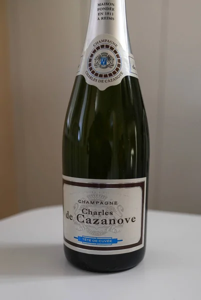 New York August 2022 Champagne Charles Cazanove Tete Cuvee Charles — Stok fotoğraf