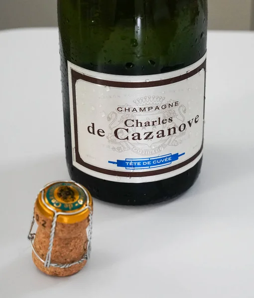 New York August 2022 Champagne Charles Cazanove Tete Cuvee Charles — Foto Stock