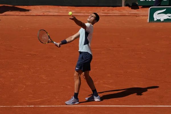 Paris France May 2022 Professional Tennis Player Carlos Alcaraz Spain — Fotografia de Stock