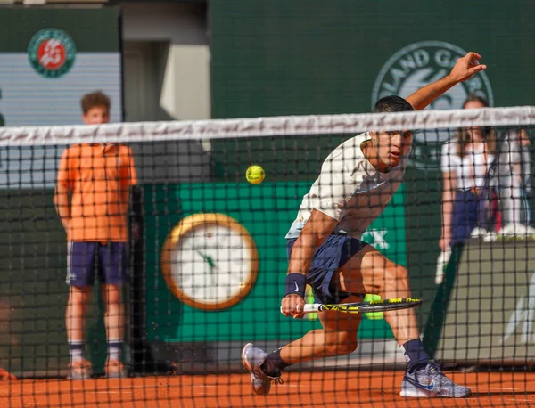 Paris France May 2022 Professional Tennis Player Carlos Alcaraz Spain — Stok fotoğraf