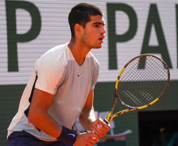 Paris France May 2022 Professional Tennis Player Carlos Alcaraz Spain — 图库照片