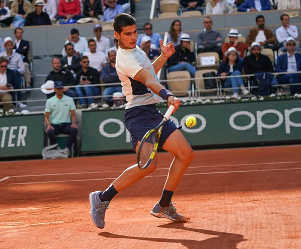 Paris France May 2022 Professional Tennis Player Carlos Alcaraz Spain — Stock Photo, Image