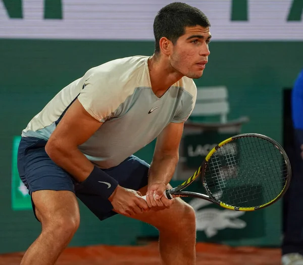 Paris France May 2022 Professional Tennis Player Carlos Alcaraz Spain — Stockfoto