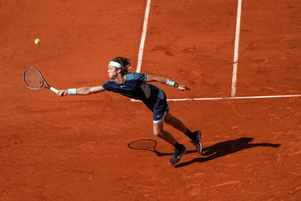 Paris France June 2022 Professional Tennis Player Andrey Rublev Russia — ストック写真