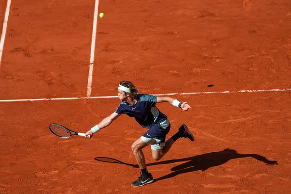 Paris France June 2022 Professional Tennis Player Andrey Rublev Russia — стоковое фото