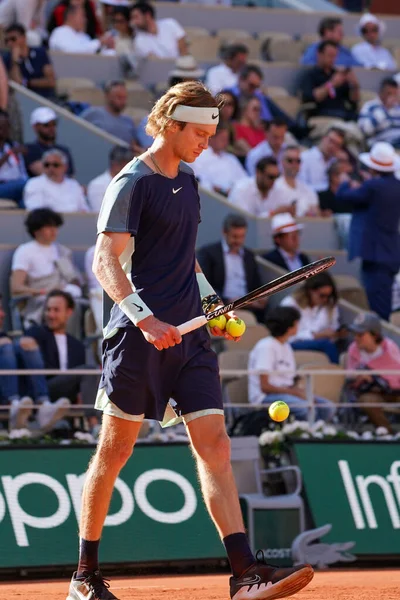 Paris France June 2022 Professional Tennis Player Andrey Rublev Russia — 스톡 사진