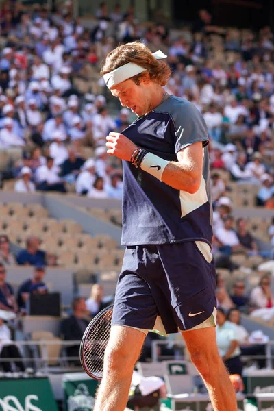 Paris France June 2022 Professional Tennis Player Andrey Rublev Russia — Fotografia de Stock