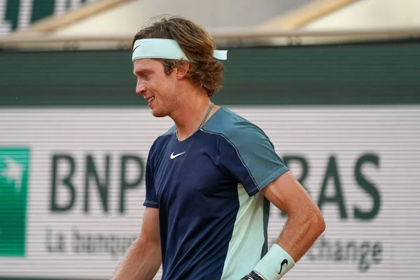 Paris France June 2022 Professional Tennis Player Andrey Rublev Russia — Foto de Stock