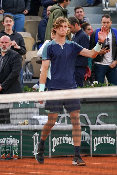 Paris France May 2022 Professional Tennis Player Andrey Rublev Russia — Stok fotoğraf