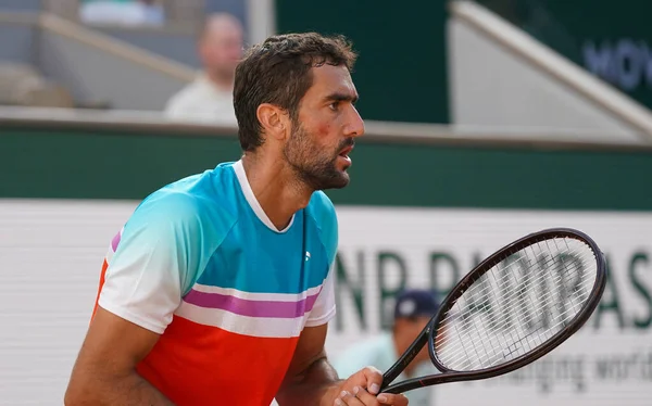 Paris France June 2022 Grand Slam Champion Marin Cilic Croatia — Zdjęcie stockowe