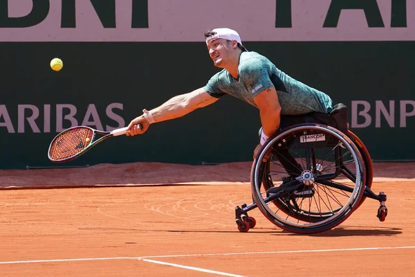 Paris France June 2022 Argentinian Wheelchair Tennis Player Gustavo Fernandez — Stok fotoğraf