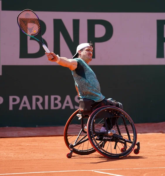 Paris France June 2022 Argentinian Wheelchair Tennis Player Gustavo Fernandez — Zdjęcie stockowe