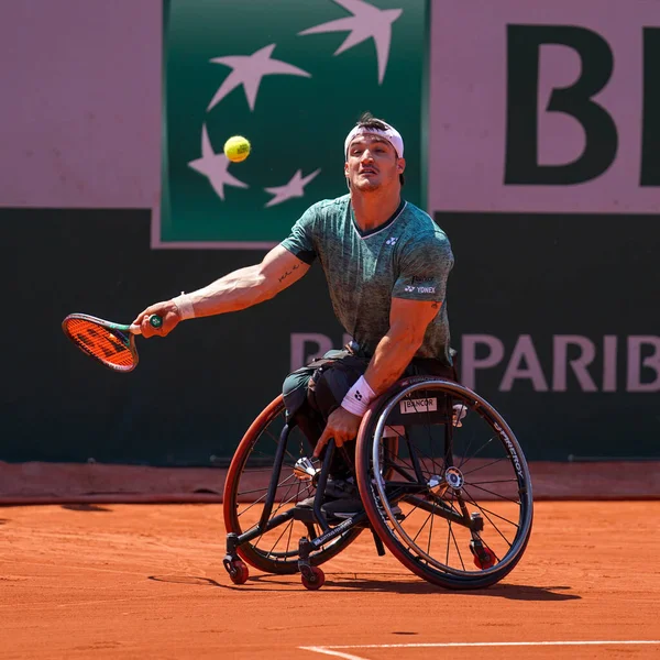 Paris France June 2022 Argentinian Wheelchair Tennis Player Gustavo Fernandez — Zdjęcie stockowe