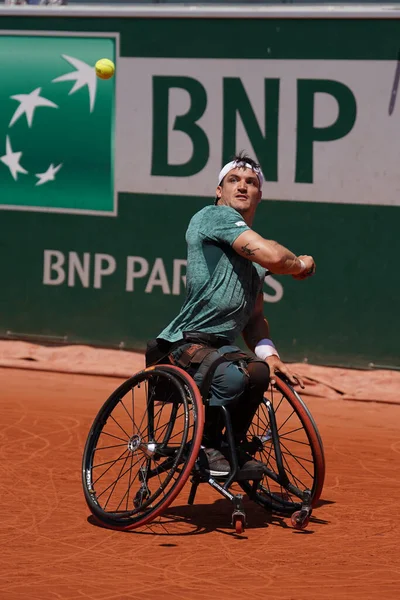 Paris France June 2022 Argentinian Wheelchair Tennis Player Gustavo Fernandez — Zdjęcie stockowe