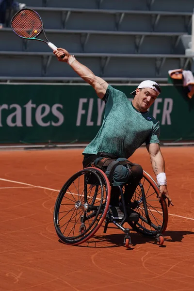 Paris France June 2022 Argentinian Wheelchair Tennis Player Gustavo Fernandez — Stok fotoğraf