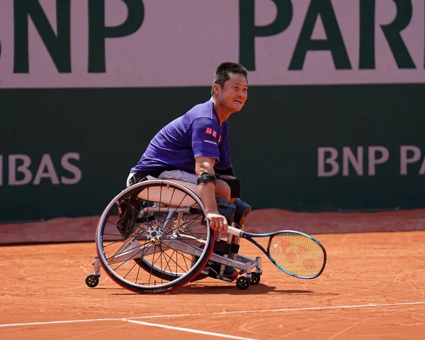 Paris France June 2022 Wheelchair Tennis Player Shingo Kunieda Japan — Zdjęcie stockowe