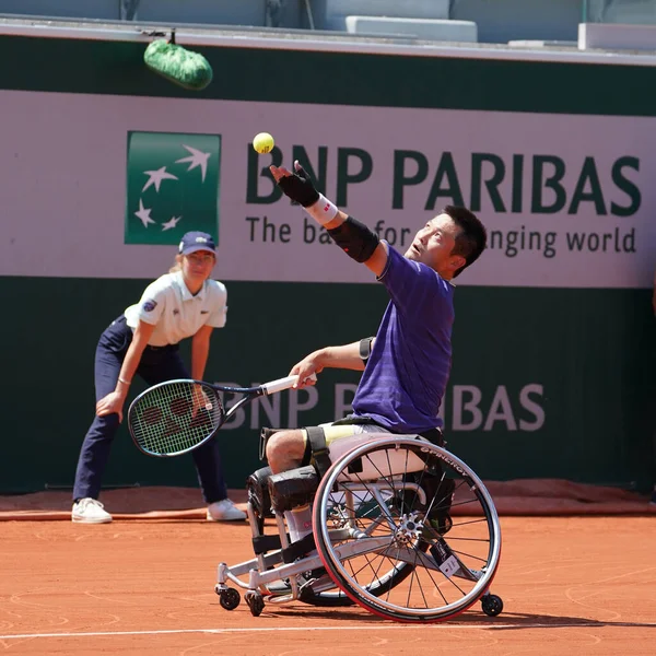 Paris France June 2022 Wheelchair Tennis Player Shingo Kunieda Japan — Zdjęcie stockowe