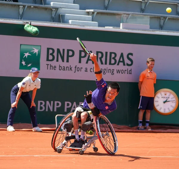 Paris France June 2022 Wheelchair Tennis Player Shingo Kunieda Japan —  Fotos de Stock