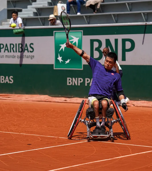 Paris France June 2022 Wheelchair Tennis Player Shingo Kunieda Japan — Zdjęcie stockowe