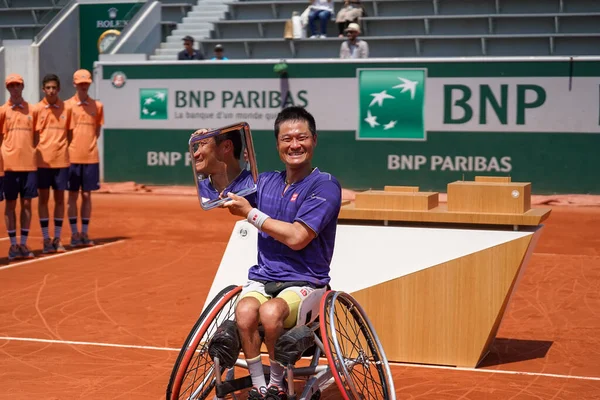 Paris France June 2022 2022 Roland Garros Champion Shingo Kunieda — ストック写真