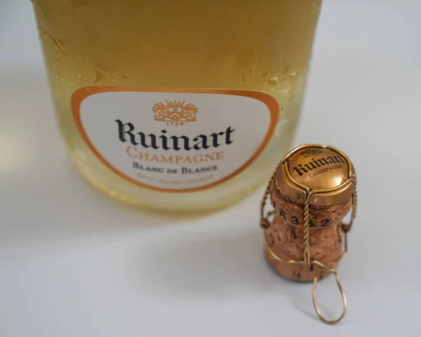 New York August 2022 Ruinart Blanc Blancs Champagne Ruinart Oldest — Stockfoto