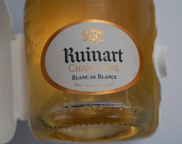 New York August 2022 Ruinart Blanc Blancs Champagne Ruinart Oldest — Stockfoto